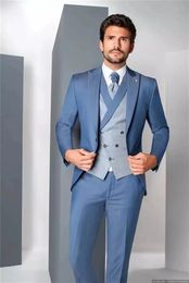 Men's Suits Blazers 2023 Wedding Prom Blazer Vest Pants 3 Piece Lapel Costume Homme Grooms Terno Masculino Slim Fit Men 230915