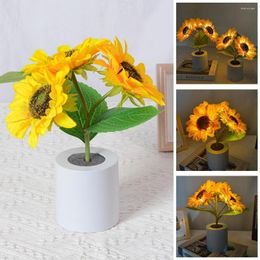 Night Lights Personalised Sunflower Light USB Charging Desktop Atmosphere Birthday Gift