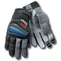 Motorcycle Motorrad Rally Black Red Leather Gloves GS Cycling Gloves2997