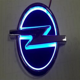 New 5D Auto standard car Badge Lamp Special modified car logo LED light auto emblem led lamp for opel295H