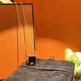 Block Fashion Pendant Necklaces New Arrive Necklace for Man Woman Necklaces Jewellery Pendant Good Quality 4 Colour with box284S