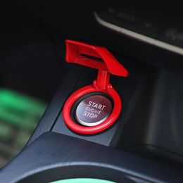 Car Engine Start Stop Push Button Universal Switch Cover Ignition Switch Protection Cover Modified Decorative Ring Trim For Car241F