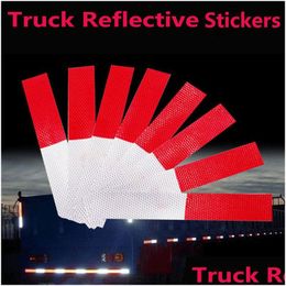 Car Stickers Sticker Reflective Warning Strip Truck Supplies Night Driving Security Exterior Accessories Drop Delivery Mobiles Motorc Dhf0B