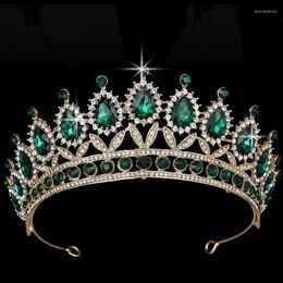 Hair Clips Tiaras And Crown HADIYANA Vintage Rhinestone Women Wedding Bridal Accessories Fashion Party Jewelry BCY8909