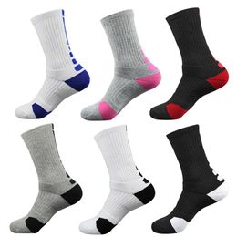 2017 Pure cotton brand sports elite stripe long Coolmax male compression compression thick bottom towel socks224b