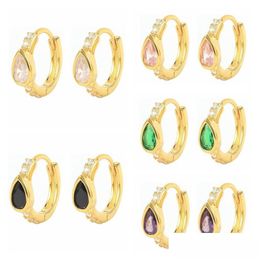 Charm Bokao 2021 Trend Plata 925 Black Crystal Earrings Dangle Piercing Pendientes Woman Jewelry Bijoux Femme Drop Delivery Dhgarden Dhmij