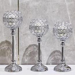 Candle Holders Wedding Centrepieces Tables Clear Candles Stand Living Room Candelabra Crystal Decorations Kitchen Centro De Mesa Home Decor