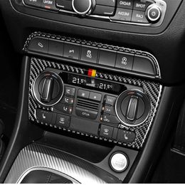 Auto Accessories Interior Carbon Fibre Car Sticker Console CD Air Conditioner Knob Frame Strips Cover Trim for Audi Q3 2013-2018272L