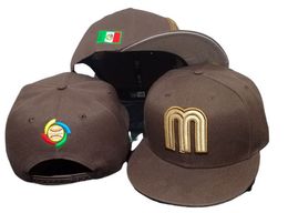 Brand Newest Mexico M letter Snapback Hip Hop Casquette Gorras Adult Adjustable Hats For Men Women Baseball Caps S-3