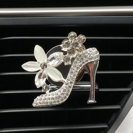 Interior Decorations Bling Car Accessories Girls Purse High Heel Air Freshener Auto Outlet Perfume Clip Scent Diffuser Elegant Dec266U