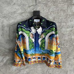 2023 summer new mens designer beautiful printing shirts - US SIZE shirts - great mens designer button long sleeve shirts2486