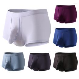 Underpants Men Underwear Flat Pants Comfortable Men's Boxers Breathable Seamless Panties