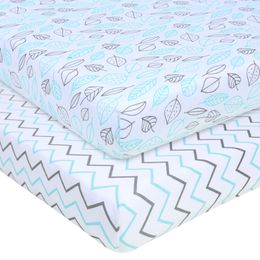 Bedding Sets born Crib Sheet 100 Cotton Infant Baby Bed Knitted Fitted Sheets Boys Girls bedding set Cot Clothes 13070cm 230915