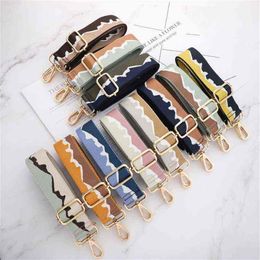 Adjustable Bag Strap Bag Part Accessories for Handbags Belt Wide Colourful Shoulder Strap Replacement Purse Strap for Bag X220214252J