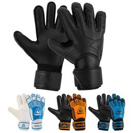 Sports Gloves Professional Goalkeeper Gloves Black Blue Soccer Football Gloves Accessories Training Latex Size 7-10 230915