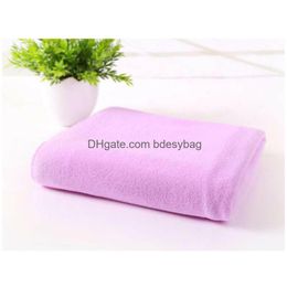 Bath Towel 70X140Cm Microfiber Absorbent Drying Beach Towels Washcloth Swimwear Shower Bathtowel Cloth Drop Delivery Home Garden Hotel Dhvry