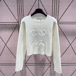 Designer Woman Knits Luxury Women T Shirts White Black Long Sleeve Shirt Charming Autumn Spring Bottom Tops2383