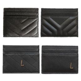 Luxury y fashion men designer women card holders croco texture classic pattern quilted caviar whole black dark red pink woman 231Y