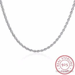 Men's Fine Jewellery 3mm ed Rope Chain Necklace Size 16'' 18'' 20'' 22'' 24'&263N