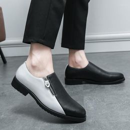 Dress Shoes 2023 Leather Men Casual Mens Loafers Moccasins Breathable Slip On Black Driving Plus Size