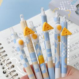 Cute Sea Salt Cheese Automatic Pencil 0.5mm Poached Egg Design Mechanical Pencils Kids Gift Korean Stationery For School Office