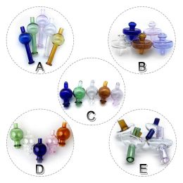 5 Styles Glass Carb Caps Directional Bubble Ball Cap UFO Cap Colourful Glass Carb Caps For Quartz Banger Nails Water Bongs