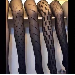 Women Sexy Socks Leggings Fragrant Letter Pantyhose Tights Hollow Flocking Pants Thin Fishing Net Socks Meat Through Bottom Stocki2376