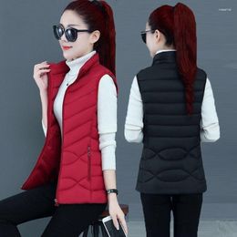 Women's Vests Women Ultra Light Down Vest 2023 Female Windproof Lightweight Warm Waistcoat Sleeveless White Duck Coat Femme H75