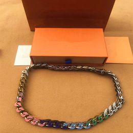 2020 Latest launch French Masters Designed Luxury men and women Bracelets CHAIN LINKS PATCHES Colored Bracelet Necklace Jewelry2832