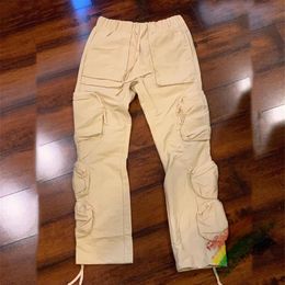 Men's Pants Pocket Cargo Pants Men Women Quality Joggers Drawstring Sweatpants Trousers271W