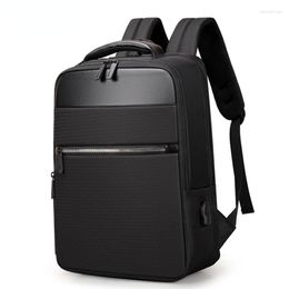 School Bags Mens Backpacks Multifunction Waterproof Bag Large Capacity Rucksack Male For Laptop Portable Business Bagpack USB Charging