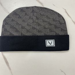 2023 Fashion Beanie Designer hats Men's and women's beanie fall winter thermal knit hat ski brand bonnet High Quality plaid Skull Hat Luxury warm cap 88