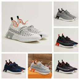 White Spring autumn Casual shoes mens leather lace-up sneaker fashion designer Running Trainers Letters woman shoe Flat Printed Men gym sneakers size 38-46