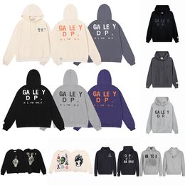 Designer Hoodies Mens Women Hoody High-quality Top Painted Graffiti Used Letters Printed Loose Womens Sweatshirt Clothes