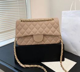 Classic letter diamond square shoulder bag black luxury Genuine leather wallet on chain handbag Credit Card Holder Leather through chains flap bag