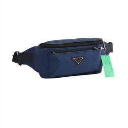 Fashion Re Nylon Saffianos Unisex Triangle Waist Bag Luxury Designer Cross Body Bags Women Handbag Shoulder Men Chest Pack leather278z