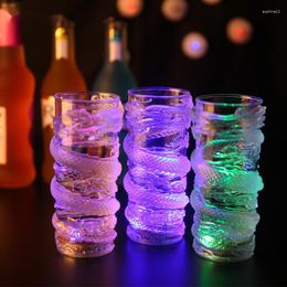 Wine Glasses Creative Dragon Of Bar Handle Luminous Cup Induction Pour Water Is Bright Drinkware Colourful Supplies