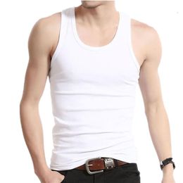 Undershirt Men Cotton Tank Tops Underwear Mens Transparent Shirts Male Bodyshaper Fitness Wrestling Singlets Solid Color302k