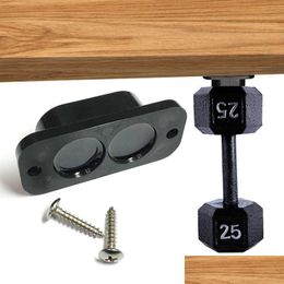 Magnetic Concealed Gun Pistol Holder Holster Under Desk Table Door Bed Magnet Load Capacity 25Lbs Black Drop Delivery