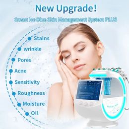 Smart Ice Blue Plus Radio Frequency Skin Tightening Face Lift Shrink Pores Calm Skin Microdermabrasion Machine Skin Analyzer