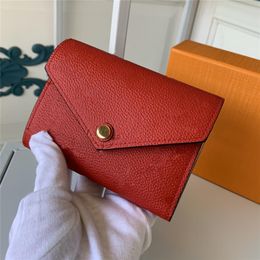 High Quality Luxurys Designers Wallets Purse Bag Fashion Short Victorine Wallet Embossed Monograms Empreinte Classic Pallas Card H229k