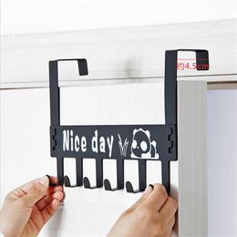 Over-The-Door Hook Rack Metal Hanger Storage Holder Hanging Coat Hat Towel Bag 5 HOOKS Storage &4J14294K