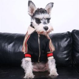 Fashion Reißverschluss Design Haustiere Jacke Outdoor Streetstyle Hundekleidung Winter Trendy Teddy Bichon Welpenkleidung233i