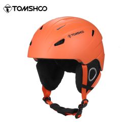Ski Helmets Tomshoo Ski Helmet Snowboard Helmet Outdoor Snow Sport Helmet with Removable Liner and Ear Pads Men Women Skiing Helmet 230915