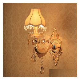 Wall Lamp Home Led Mirror Light Modern Candle Lights With Shade Hallway Gold Fish Fixtures Sconce Walkway Drop Delivery Garden Hotel S Dhauo