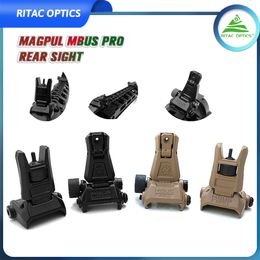 Low Profile Flip-up Mental Tactical Fixed Sight Folding Iron Sights Front & Rear