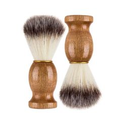 Men Shaving Beard Brush Badger Hair Shave Wooden Handle Facial Cleaning Appliance Pro Salon Tool Safety Razor Brushes Party Gift for Father