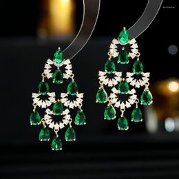 Dangle Earrings Bilincolor Walk Show Banquet Dress Heavy Industry Exaggerated Atmospheric Water Drop For Women Or Girls Chrismas' Gift