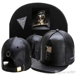 2017 Summer Style Cayler & Sons leather lock Baseball Caps Casquettes chapeus hip hop Outdoor Sports Snapback Hats For Men Women309Y