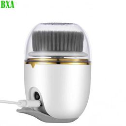 Electric Face Scrubbers NEW Electric Ultrasonic Facial Cleanser Brush 3 in 1 Cleansing Face Brush 360 Rotate Deep Cleaning Brush Facial Skin Care L230920